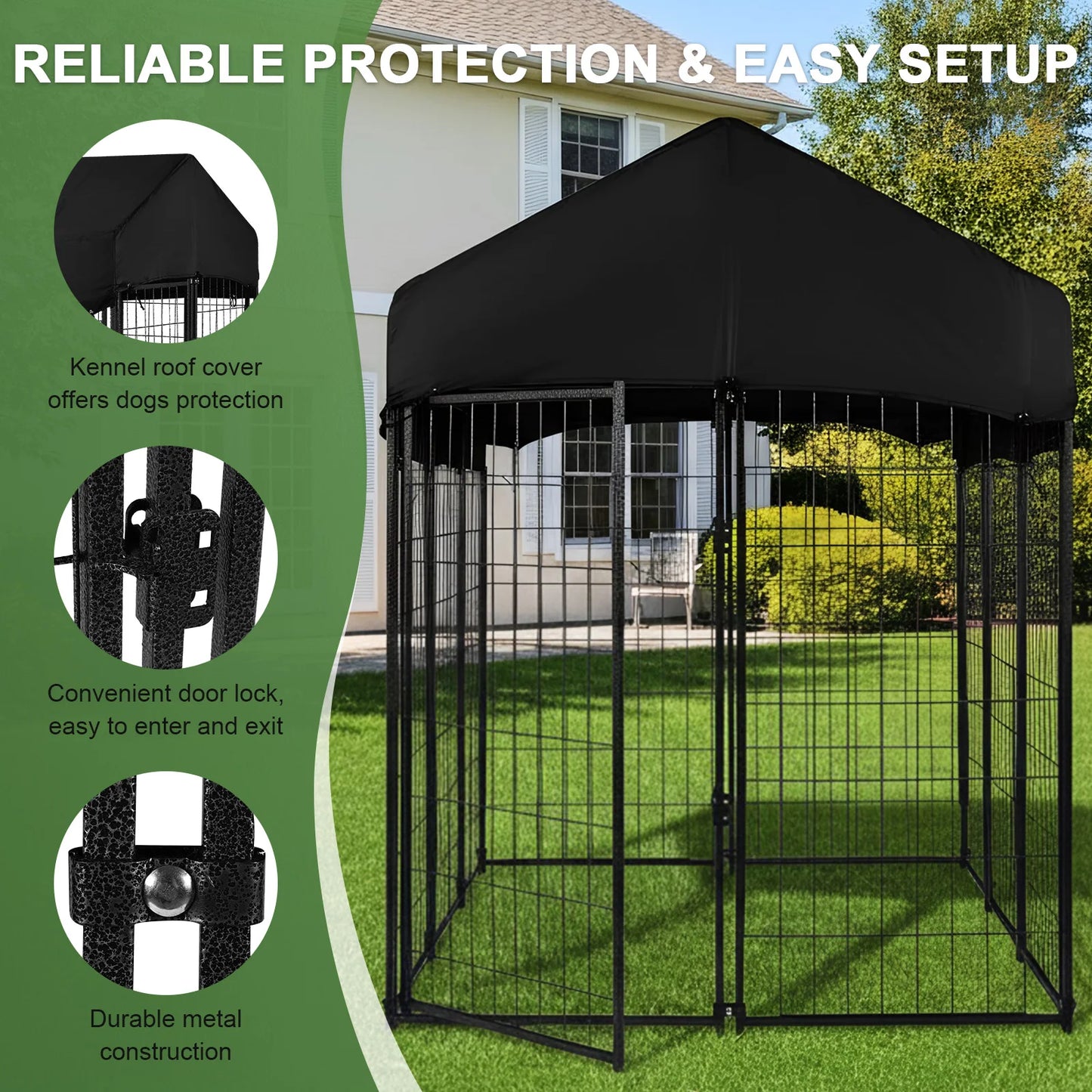 Outdoor Heavy Duty Welded Wire Dog Kennel and Playpen
