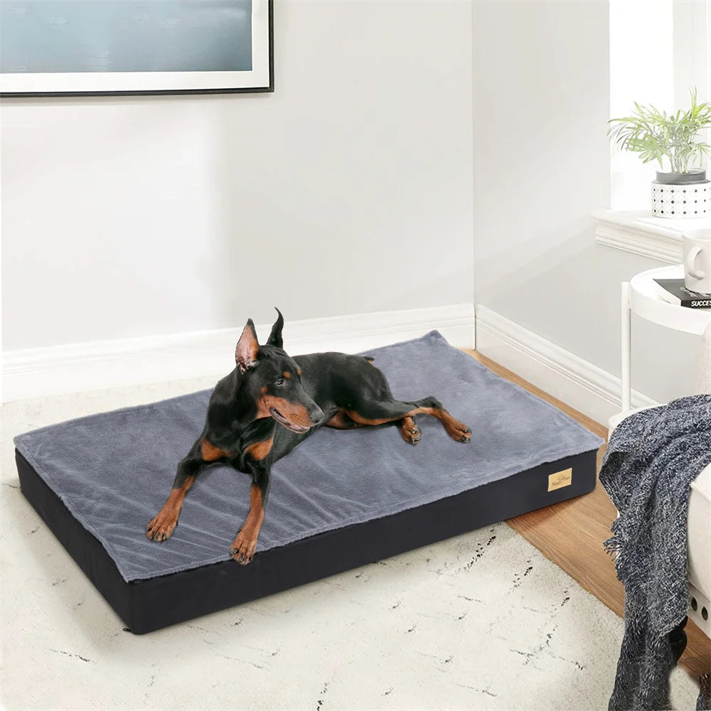 BORWARTCN Orthopaedic Dog Bed Waterproof Cushion 2 In 1 Mattress