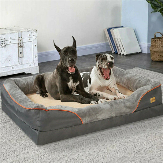 BORWARTCN Orthopedic Memory Foam Dog Bed Sofa Cushion Waterproof