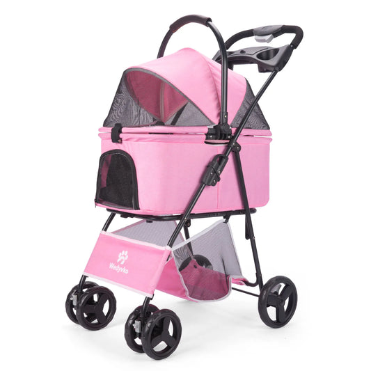 3 In 1 Pet Stroller With Removable Carrier For Small And Medium Dogs And Cats