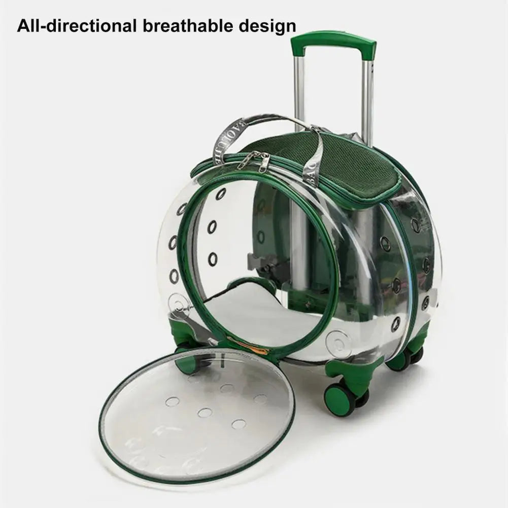 Pet Trolley Case Portable Cat Dog Backpack Travel Carrier