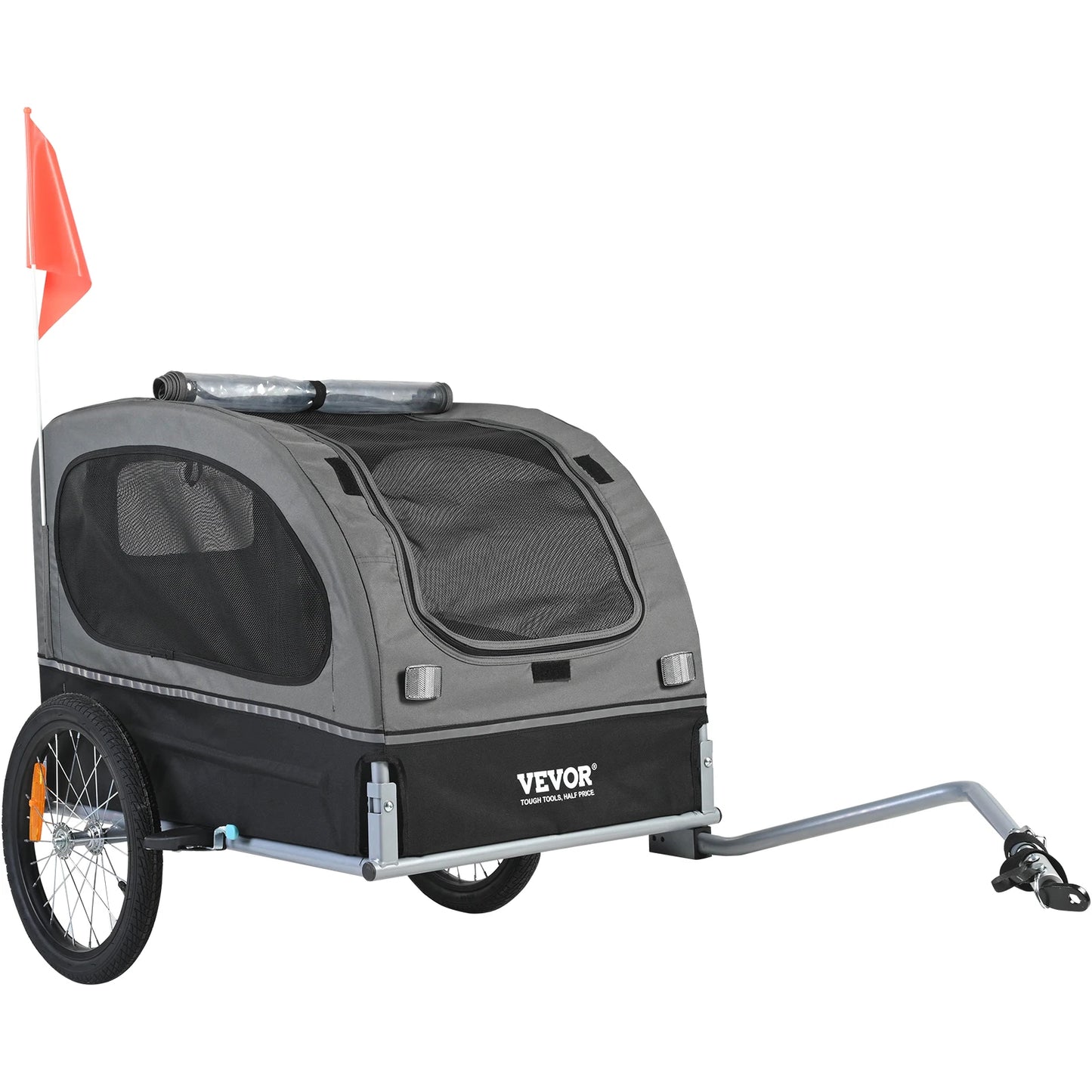 SucceBuy Dog Bike Trailer Pet Cart Carrier Foldable