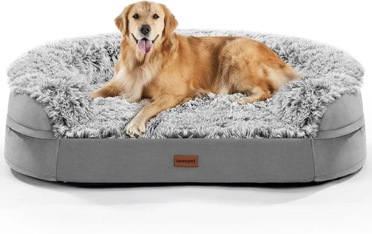 XMSJ Orthopedic Dog Bed With 28D Egg-Crate Foam Removable Cover